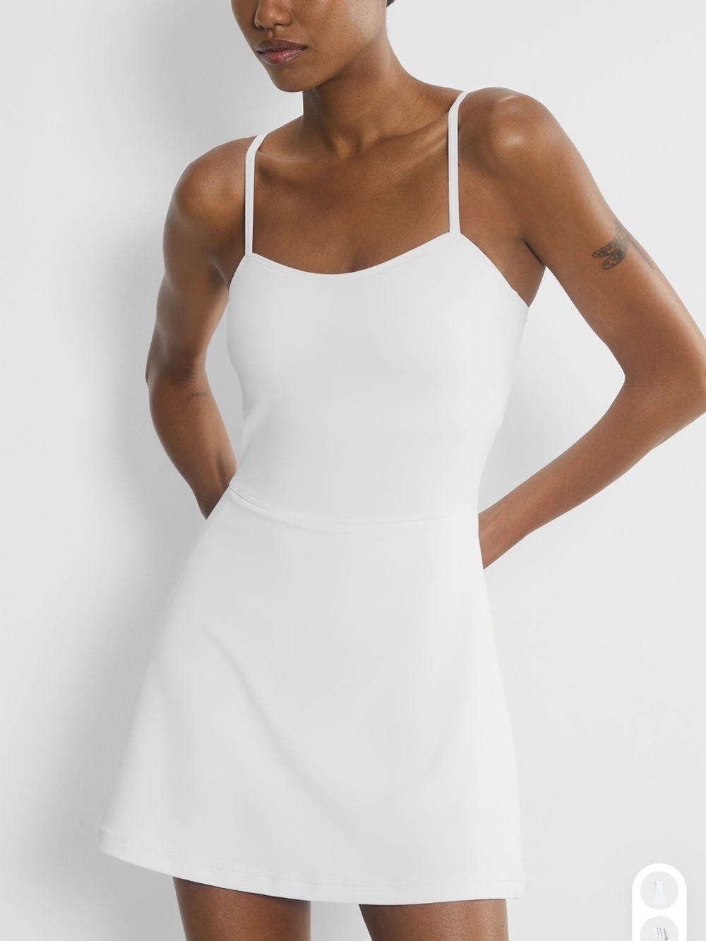 Aritzia Butter Toss Sweetheart Sports Dress View 3
